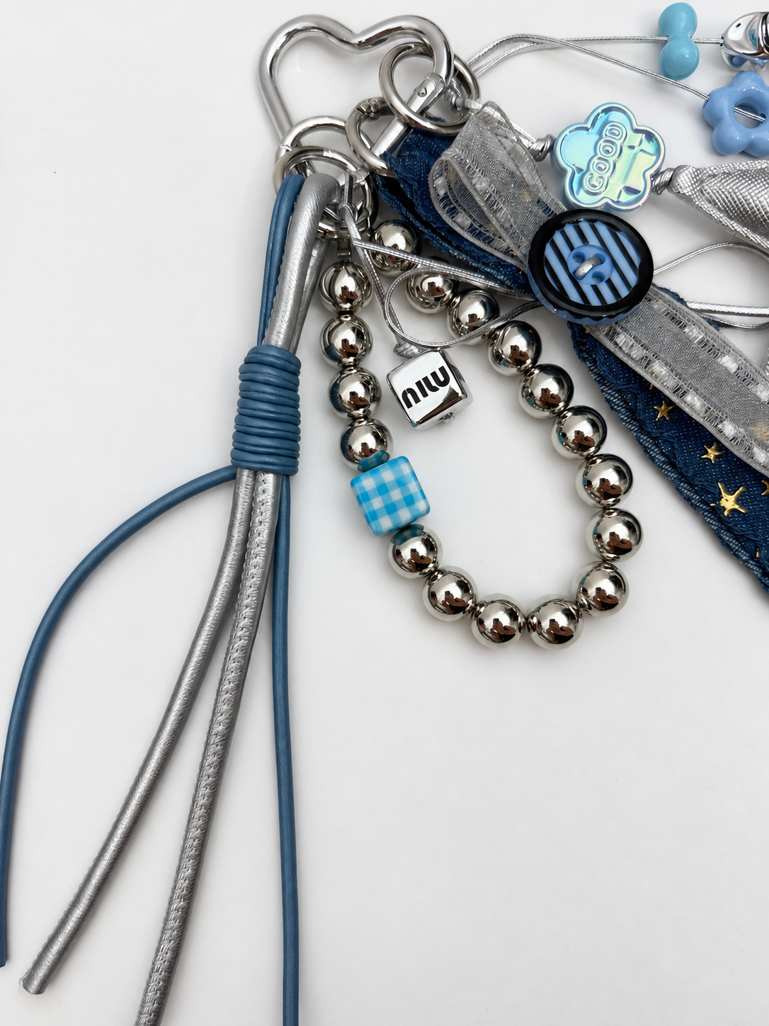 Silver Star Keychain