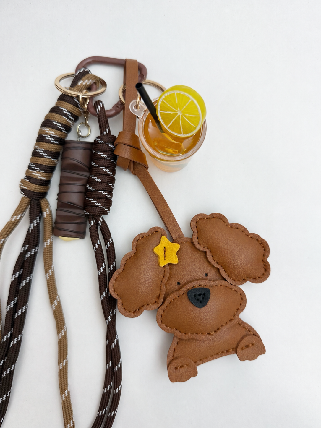 Sweet Puppy Charm Keychain